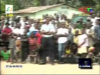 Les membres du comité de suivi à Etoumbi