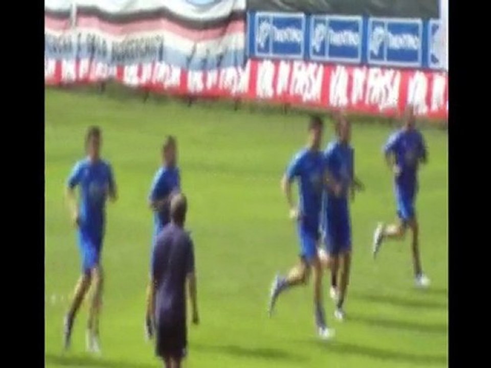 Sampdoria échauffement type football