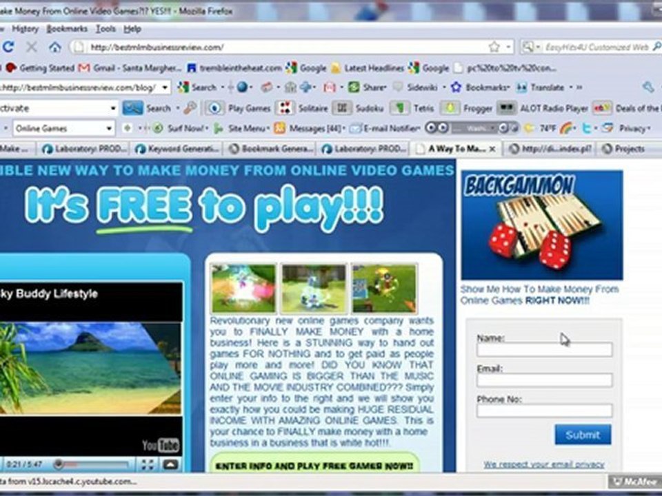 Online Video Game Jobs