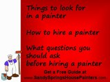 Sandy Springs Painters Contractor Buyers Guide at no charge