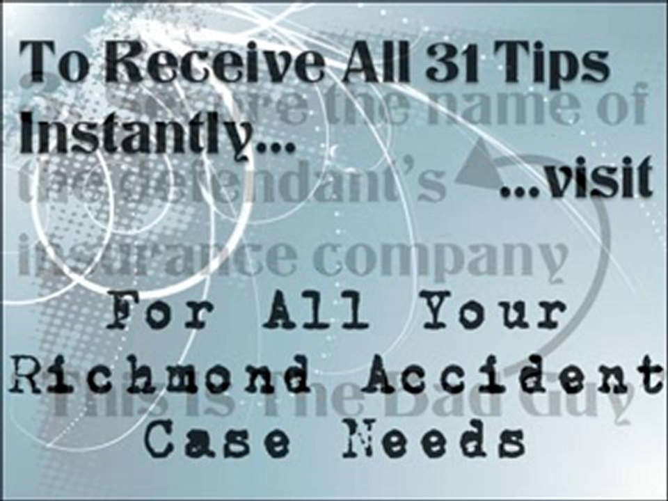 Tip 3 Settle Own Richmond Accident Case: Driver's Insurance