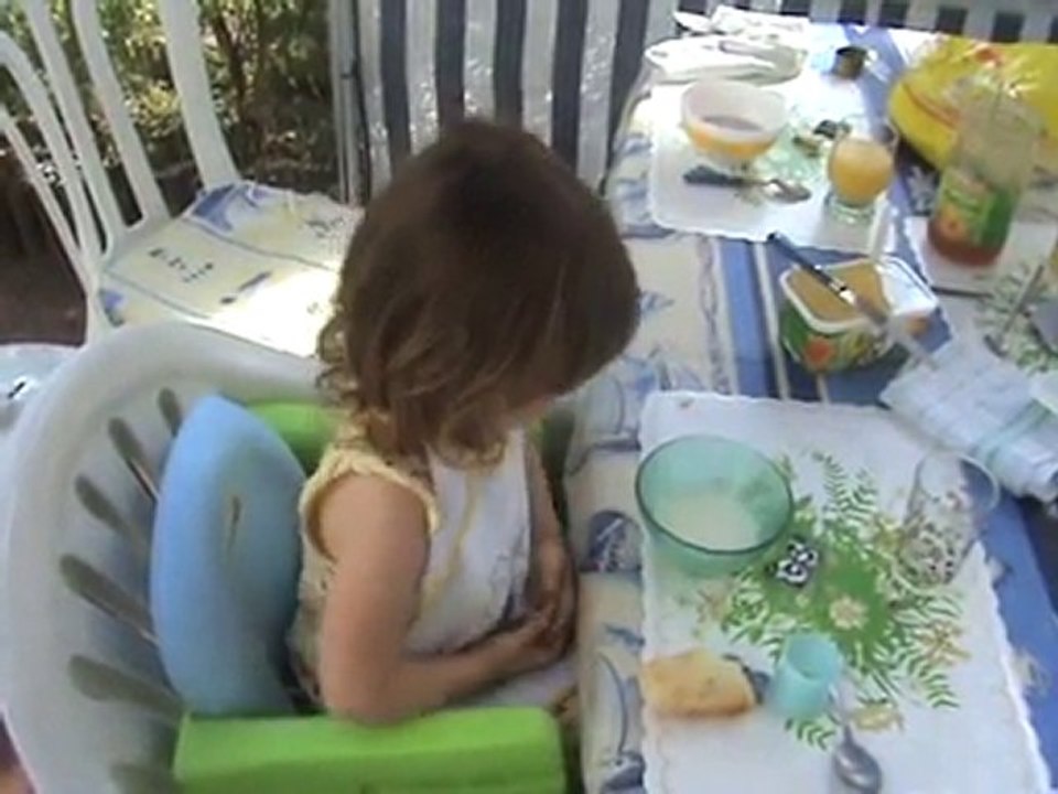 1er petit déj' en vacances !