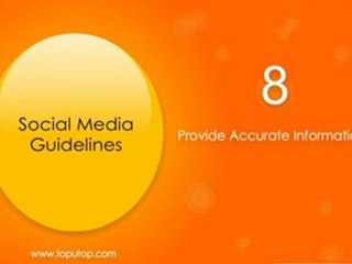 Social Media Guidelines