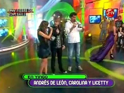 yingo ¡Andrés de León cantando con licetty y caro mestrovic