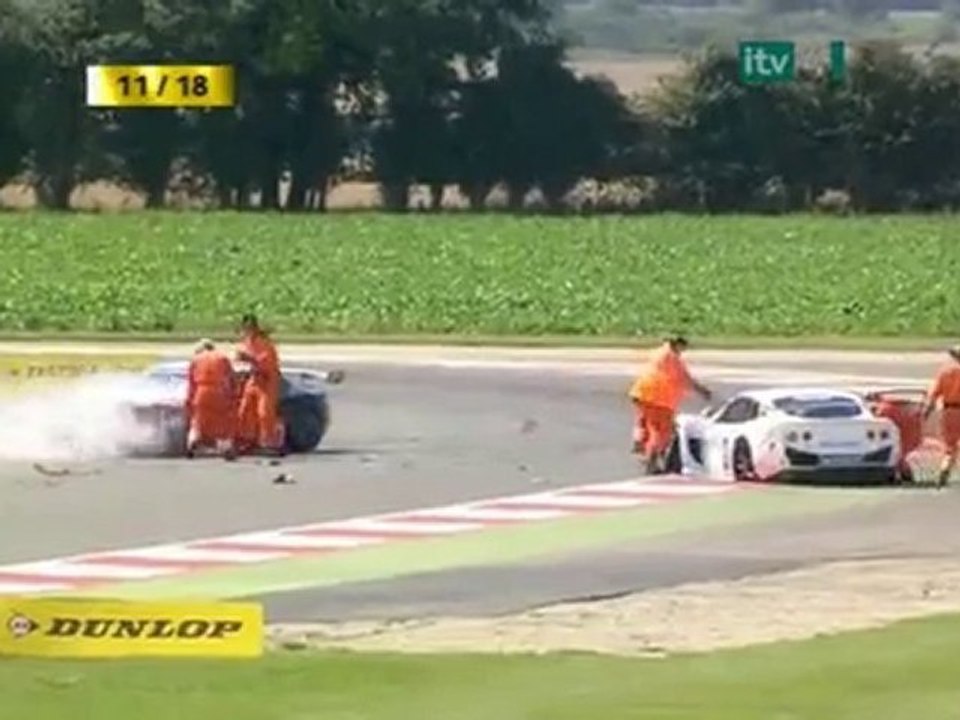 Adrian Newey's Big Crash, Ginetta G50 at Snetterton 2010