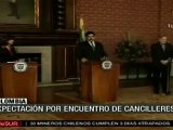 Cancilleres acuerdan reunión de presidentes el martes en Co