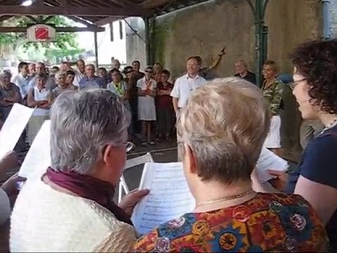 Fête des moissons, 4 juillet 2010,départ de Michel Clemencin