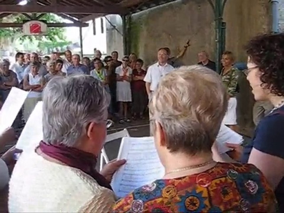 Fête des moissons, 4 juillet 2010,départ de Michel Clemencin