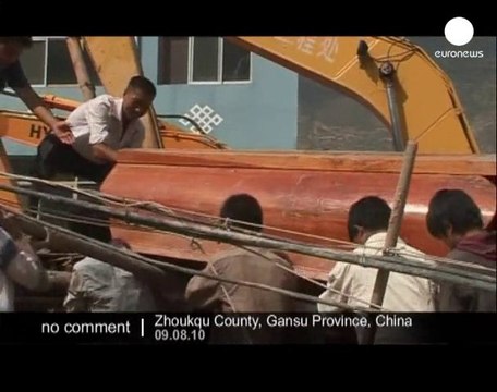 Devastating landslide in northwest China - no comment