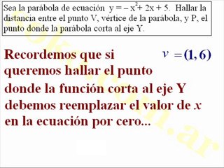 Matemática (CBC) Parábola (3)