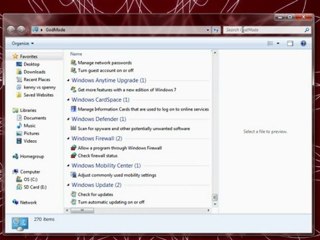 How To Access Windows 7's GodMode