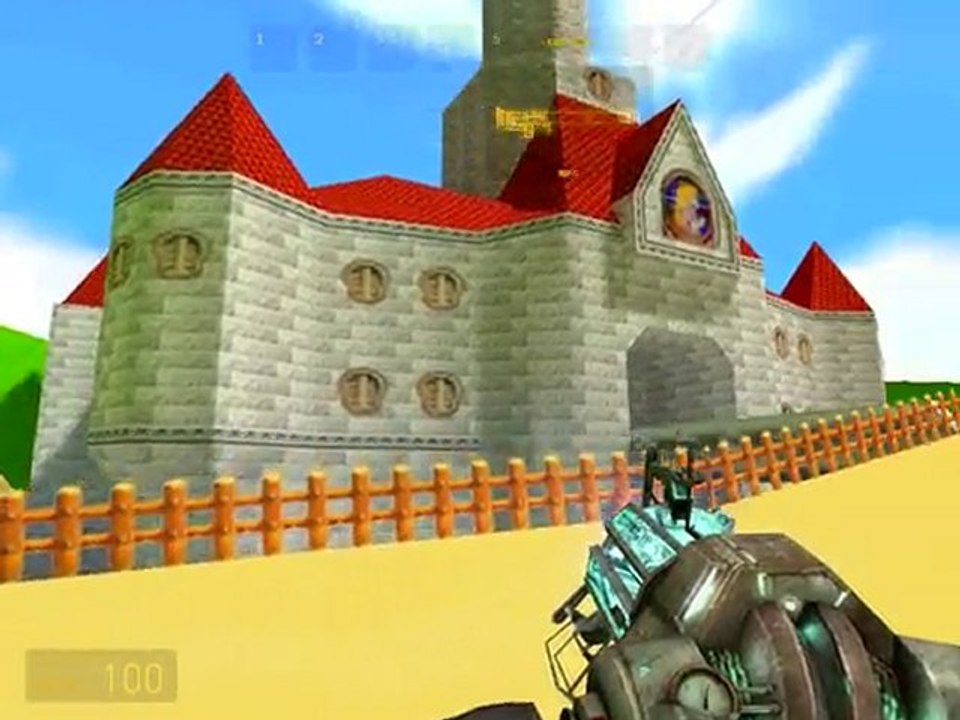 Le chateau de super mario 64 sur garry's mode.