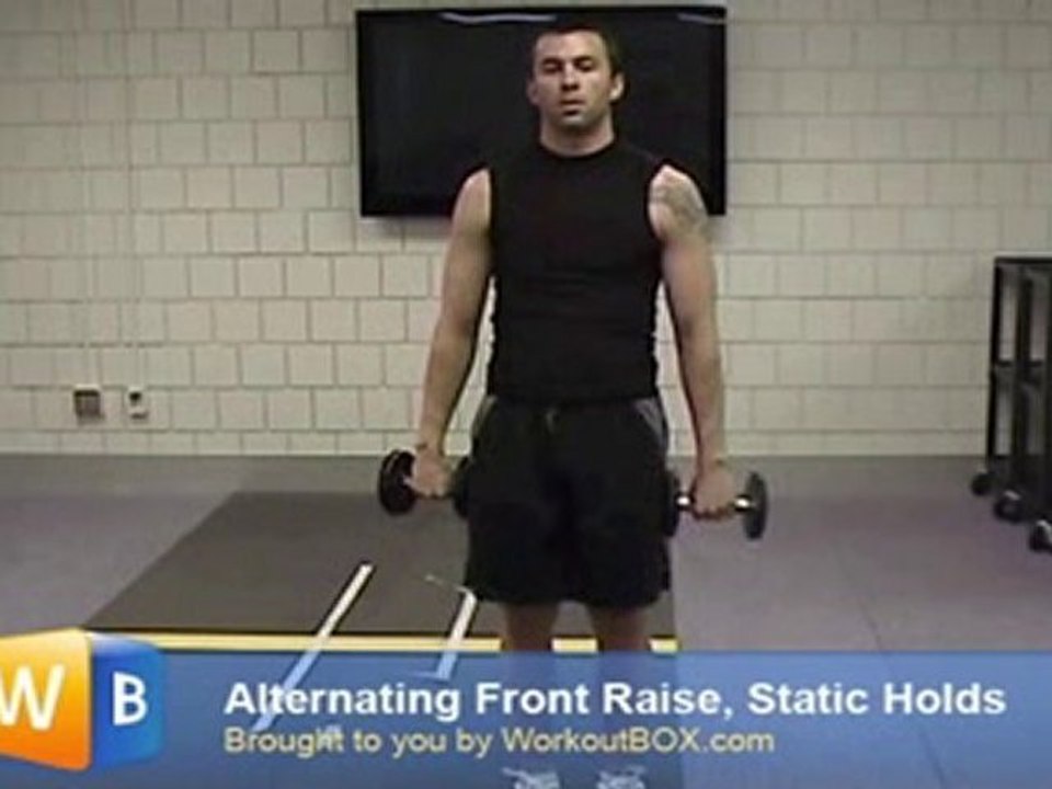 Front Raises Dumbbell