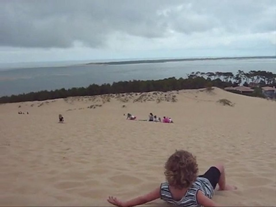 en haut de la dune