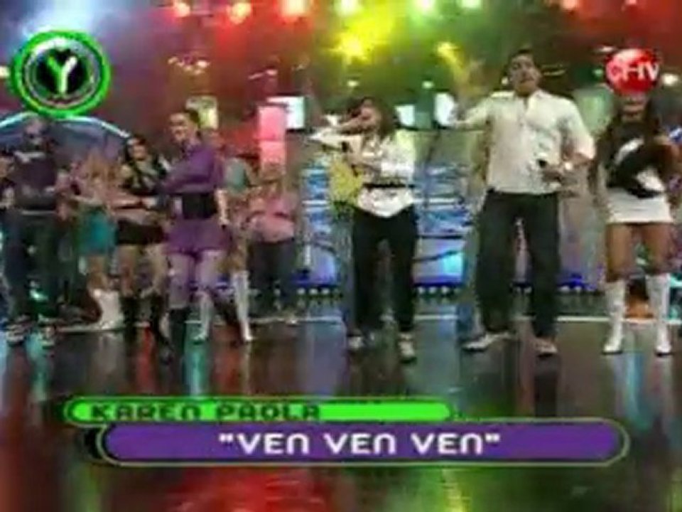 karen paola cantan todo sus exito mas bum bum bum