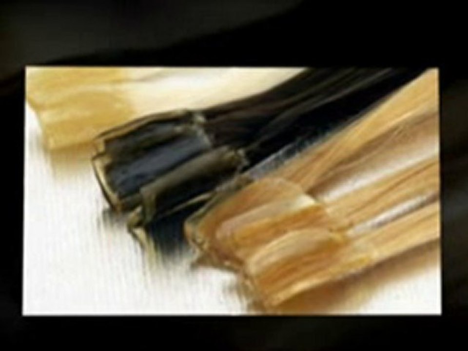 glued hair extensions