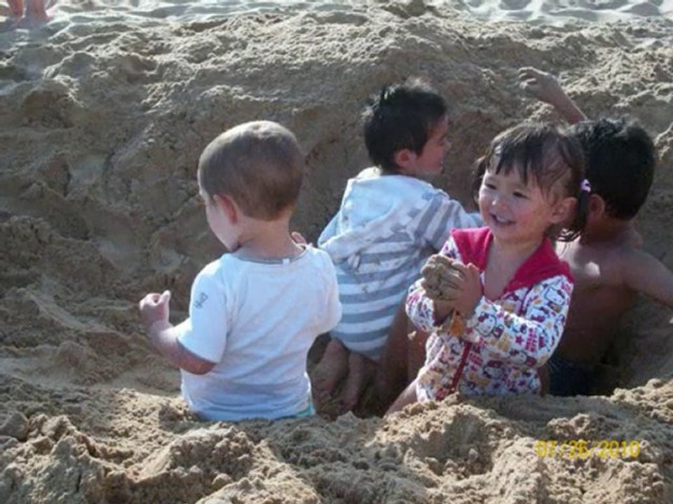 les cousins à la plage