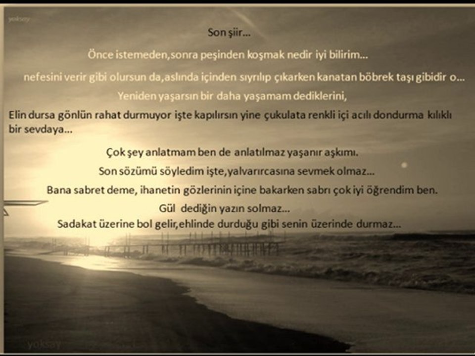 son şiir