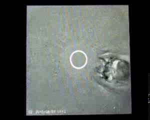 solar flare 08.07.2010 occulting by nasa