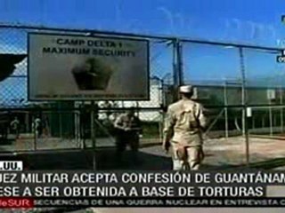 Juez militar de EE.UU. acepta confesión de Guantánamo obte