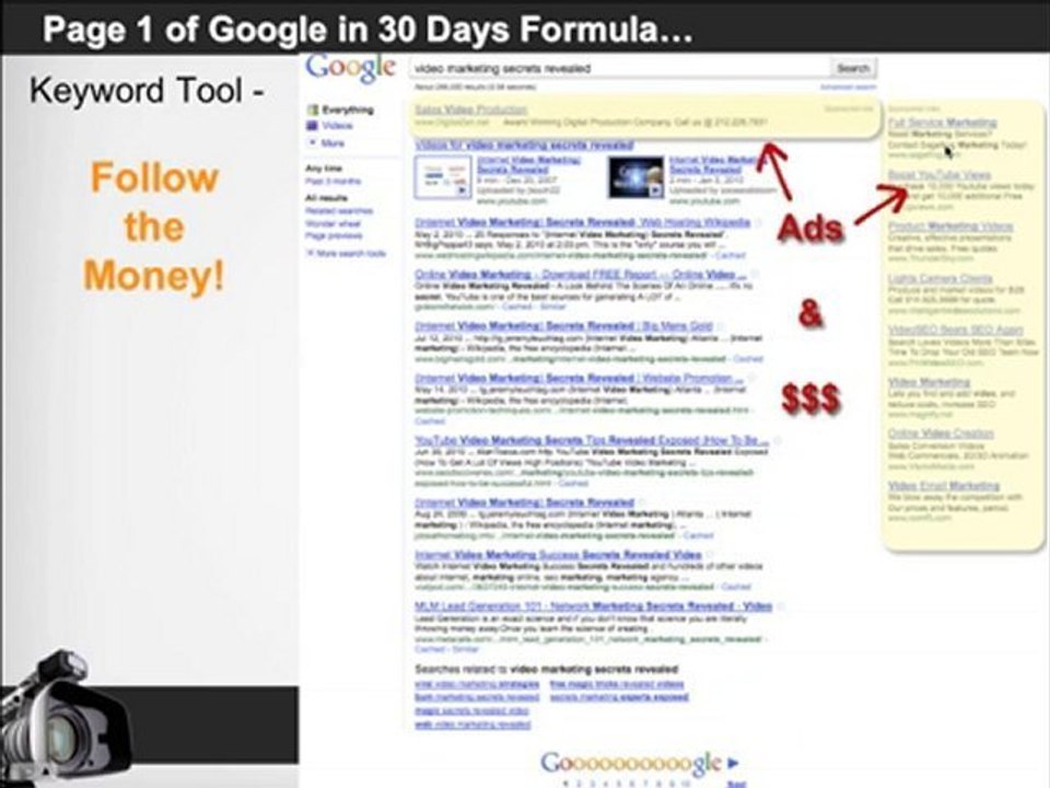 Video Marketing Secrets Revealed: Keyword Tool