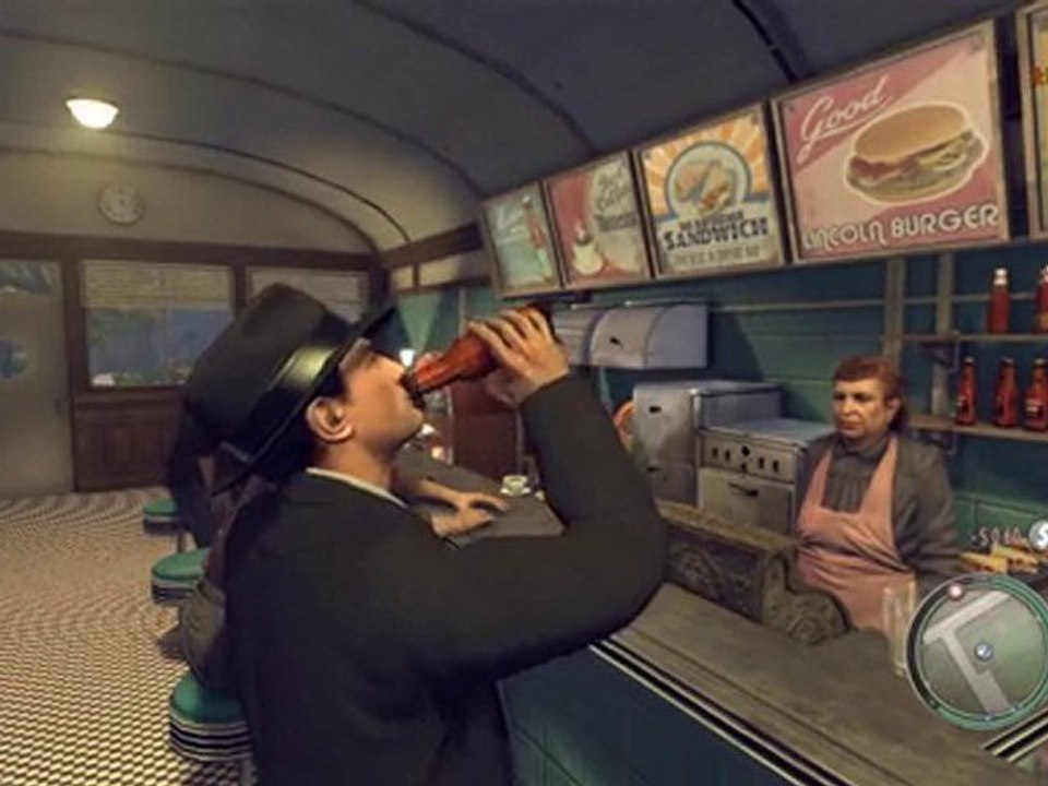 Mafia II (démo) - Présentation picole, braquage et fusillade