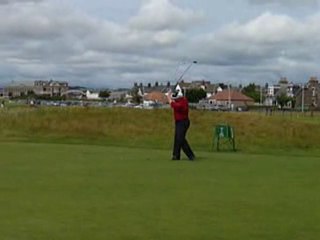 Dan's tee off at Carnoustie's Golf Links