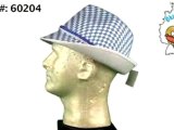 Bavarian Check Oktoberfest German Alpine Hat