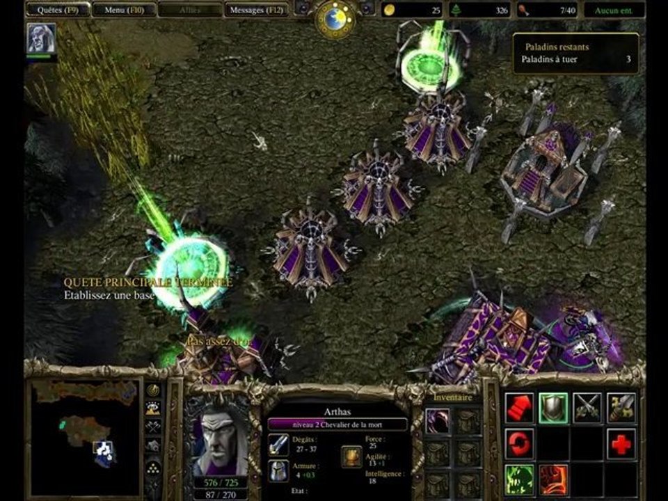 Warcraft III : R.O.C 12 chapitre 2 compagne mort vivant