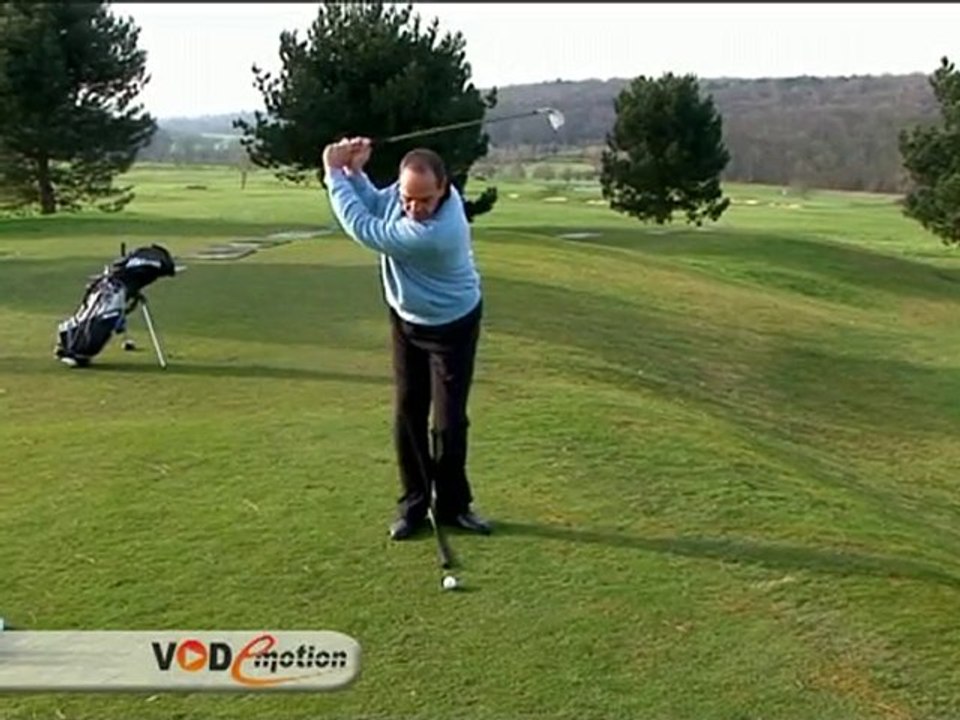 Apprendre le Golf : Le swing avec les pieds en canard