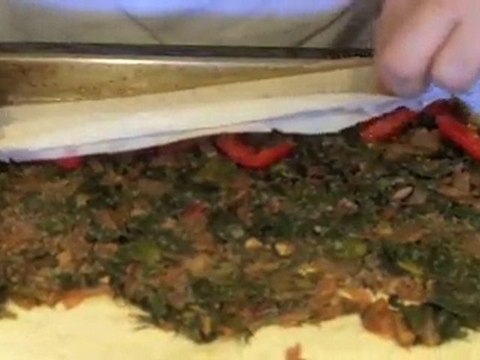 The Vegguy prepares vegan Swiss Chard Fennel & Sorrel Roula
