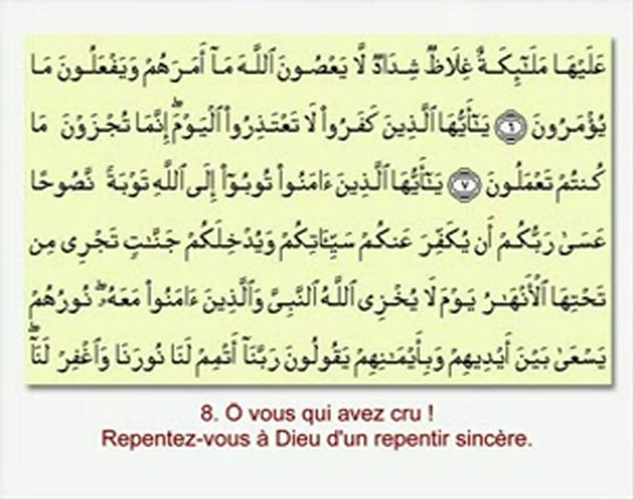 Sourate 66 : L'interdiction ('Abd As-Samad) - سورة التحريم