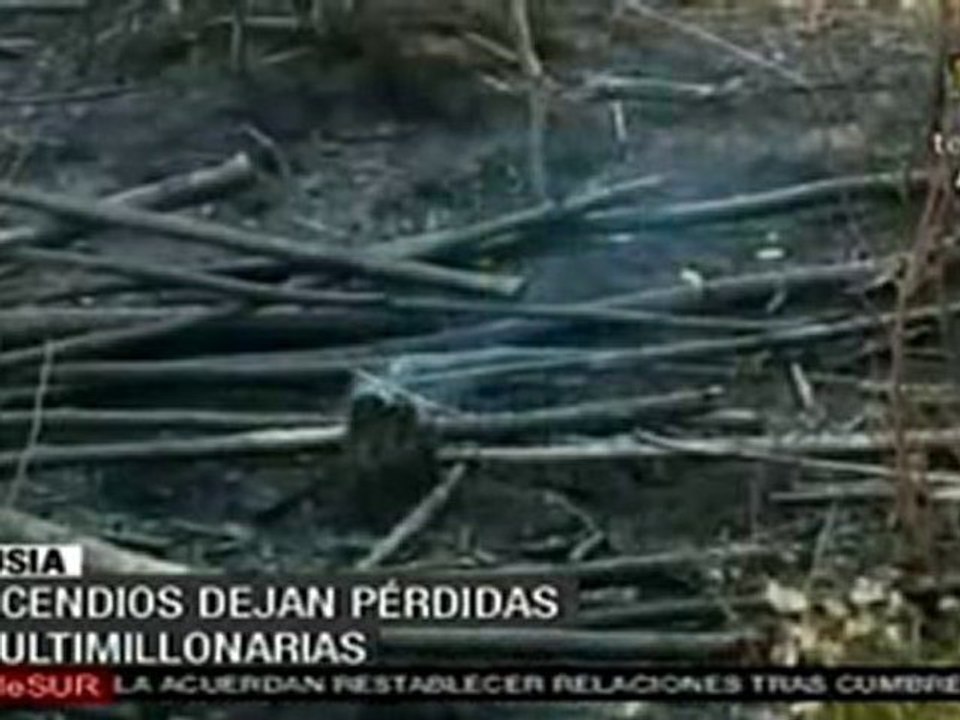 Incendios dejan pérdidas millonarias en Rusia