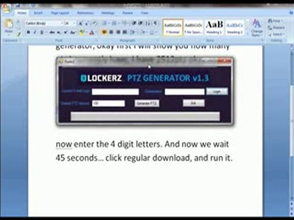 ~Lockerz PTZ Generator v1.3~ 100% Works! PROOF