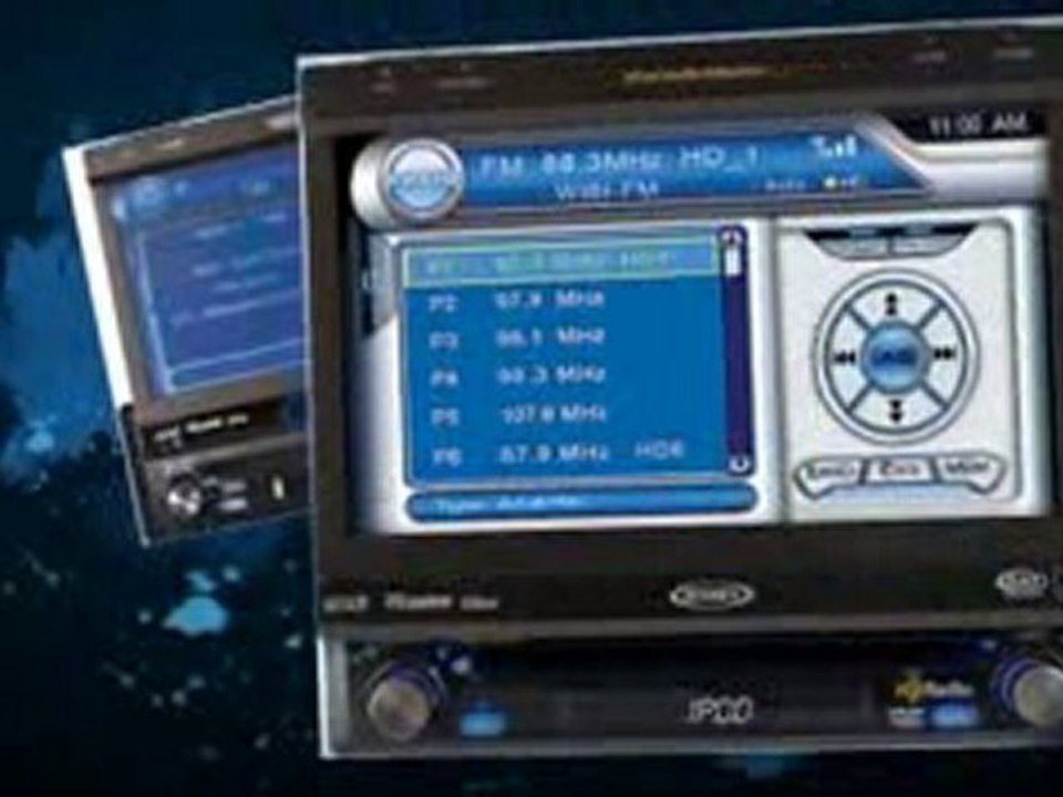Jensen 7" Multimedia In-dash DVD player HD radio