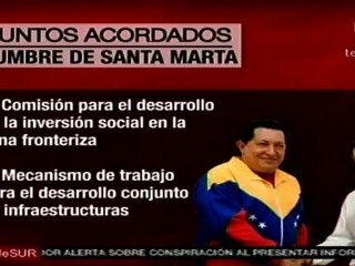 Puntos acordados en la cumbre de Santa Marta
