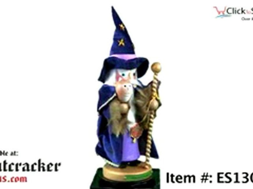 Steinbach Magician Merlin w/Pet Owl Nutcracker - Signed