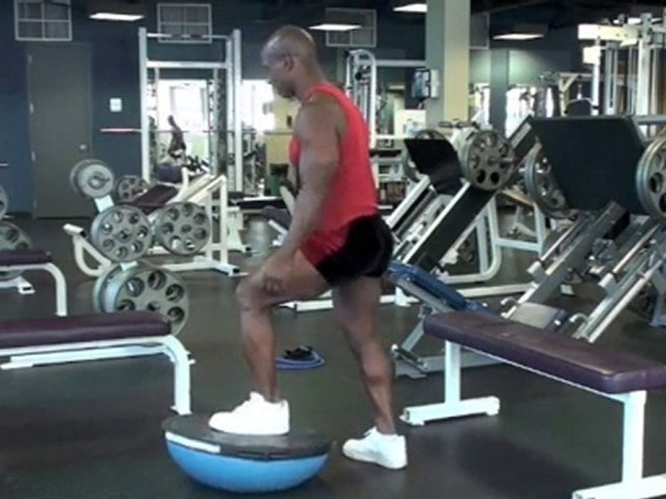 Lunges on Upside down Bosu