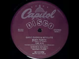 70's Disco Music - Gaye Evers & Nitelite - Body party 1979