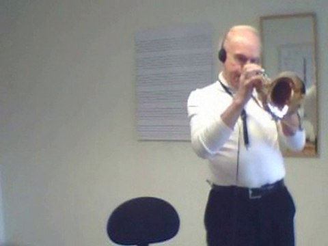 Jazz Ballad I WISH YOU LOVE ; Johnny D Bergh on Flugelhorn