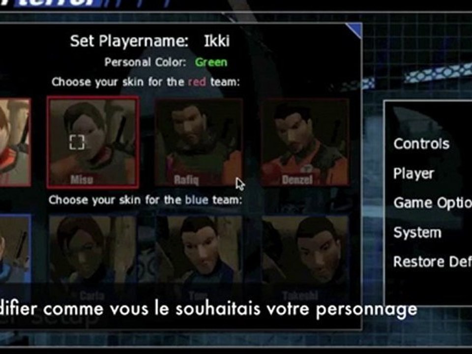 Modifier son personnage dans Urban Terror
