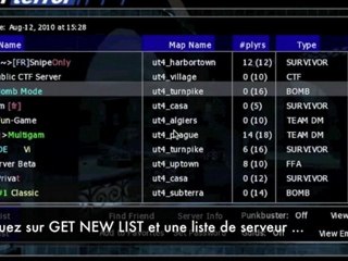 Se connecter à un serveur Urban terror france