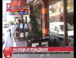 Aliağa'da Kaldırım İşgallerine Son