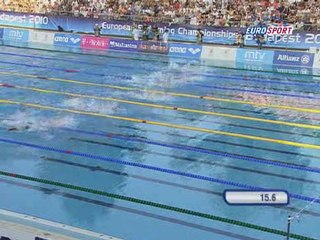 Final 50m dos homme, Budapest 2010, Camille Lacourt