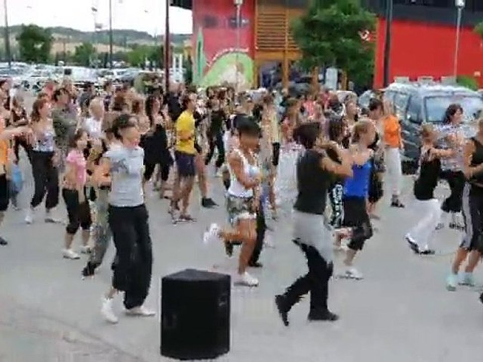 flash mob carcassonne aout :répétition