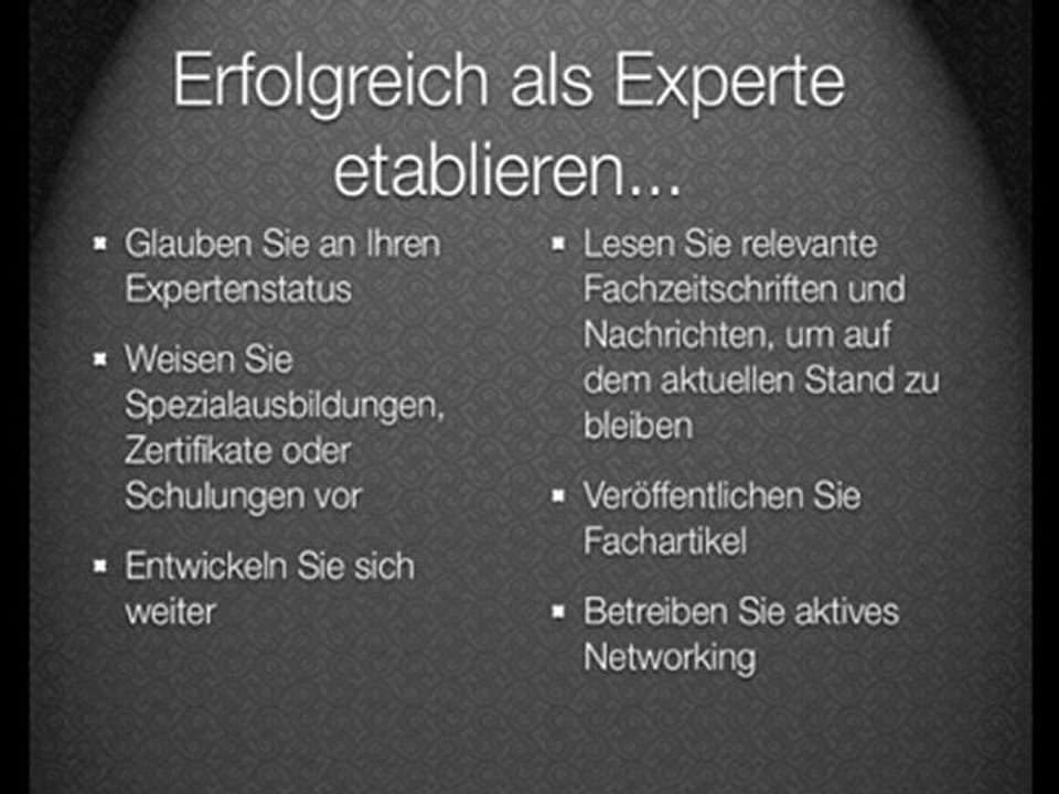 24 Ideen zur Stärkung Ihrer Experten-Reputation
