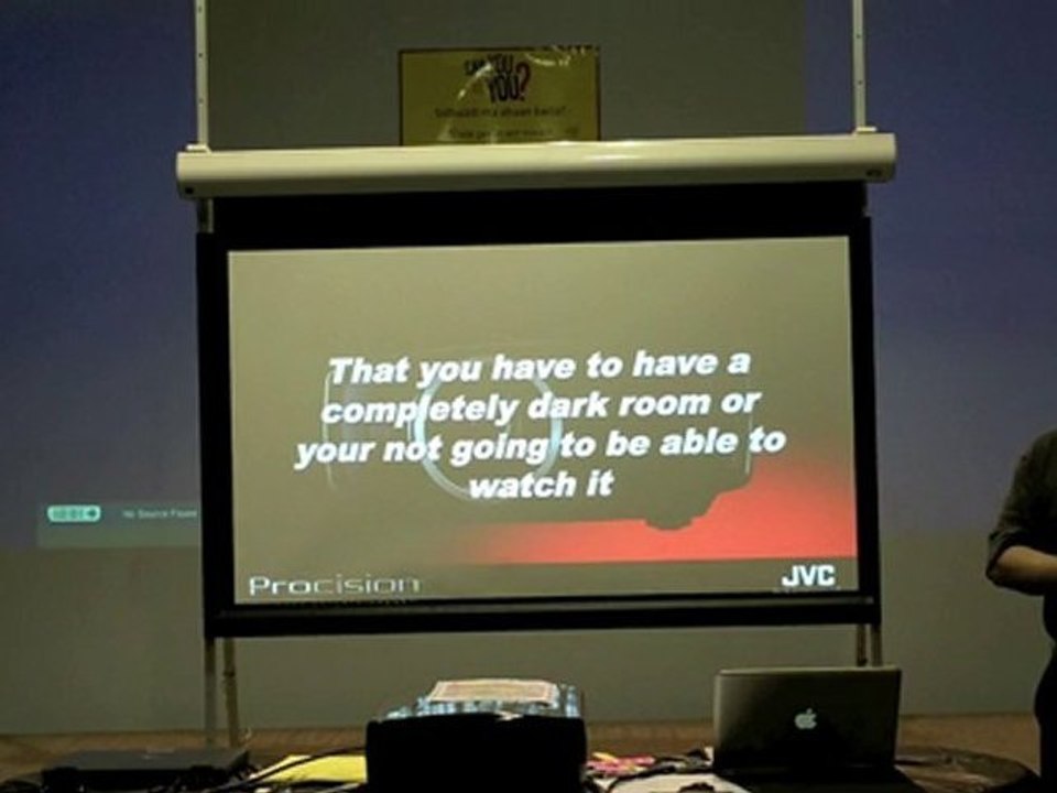 Best Buy Training Black Diamond Projector Screen Contrast