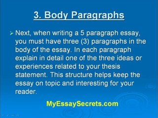 How To Write A 5 Paragraph Essay