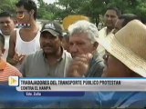 Transportistas protestan Zulia