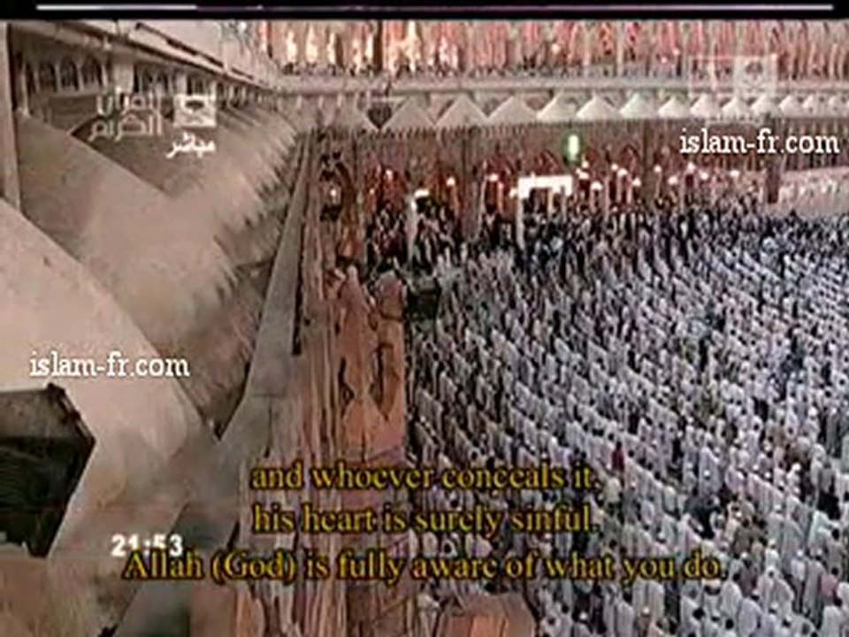 Salat al Tarawih Le 12 Août 2010 à La Mecque partie 1 2/3